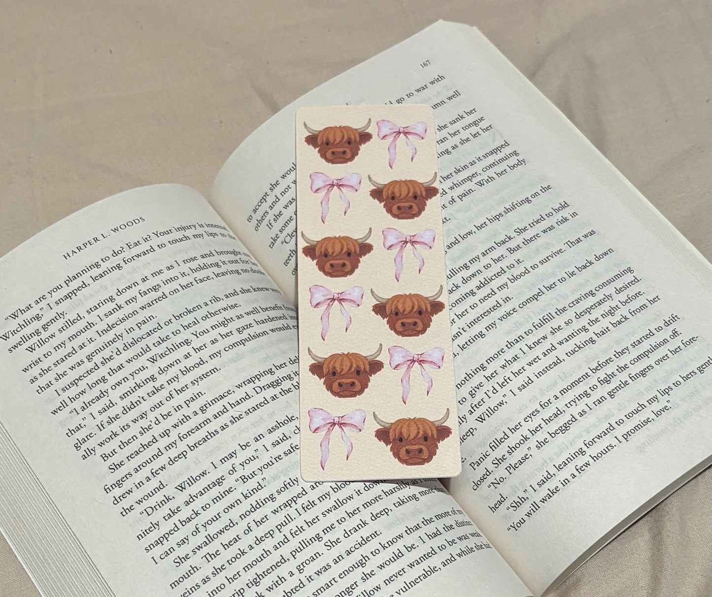 Highland Cow Bookmark